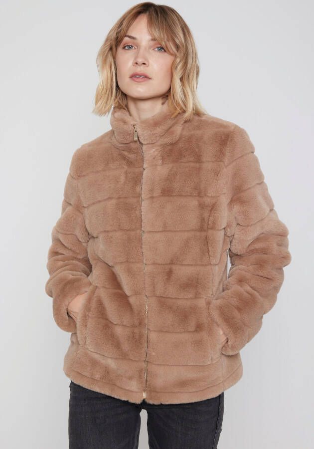 ZABAIONE Jack van imitatiebont Jacket Am44ber