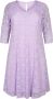 Zizzi A-lijn jurk EBONNIE met kant lila - Thumbnail 2