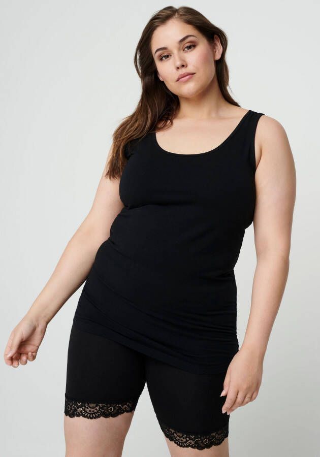 Zizzi Plus Size cycling short met kant zwart - Foto 2