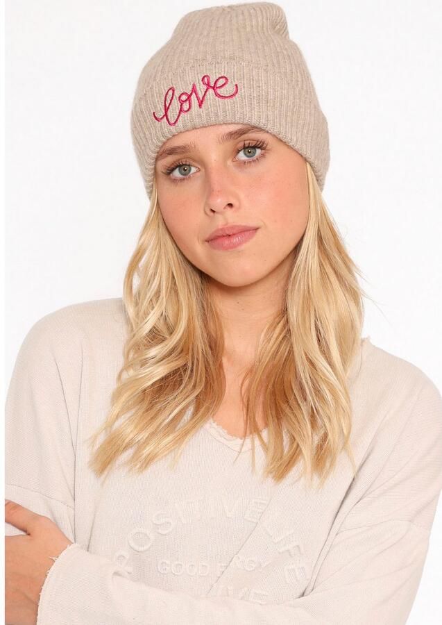Zwillingsherz Beanie met Love borduursel (set) - Foto 3