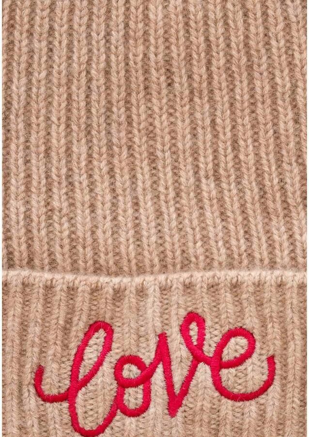 Zwillingsherz Beanie met Love borduursel (set) - Foto 2
