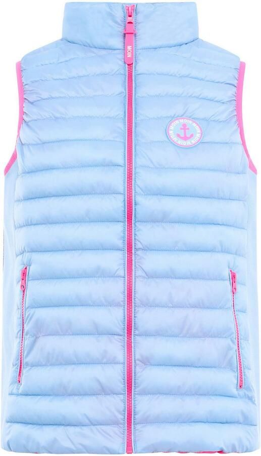 Zwillingsherz Bodywarmer Moin Contrasterende details modieus opstaande kraag ritssluiting zakken - Foto 5