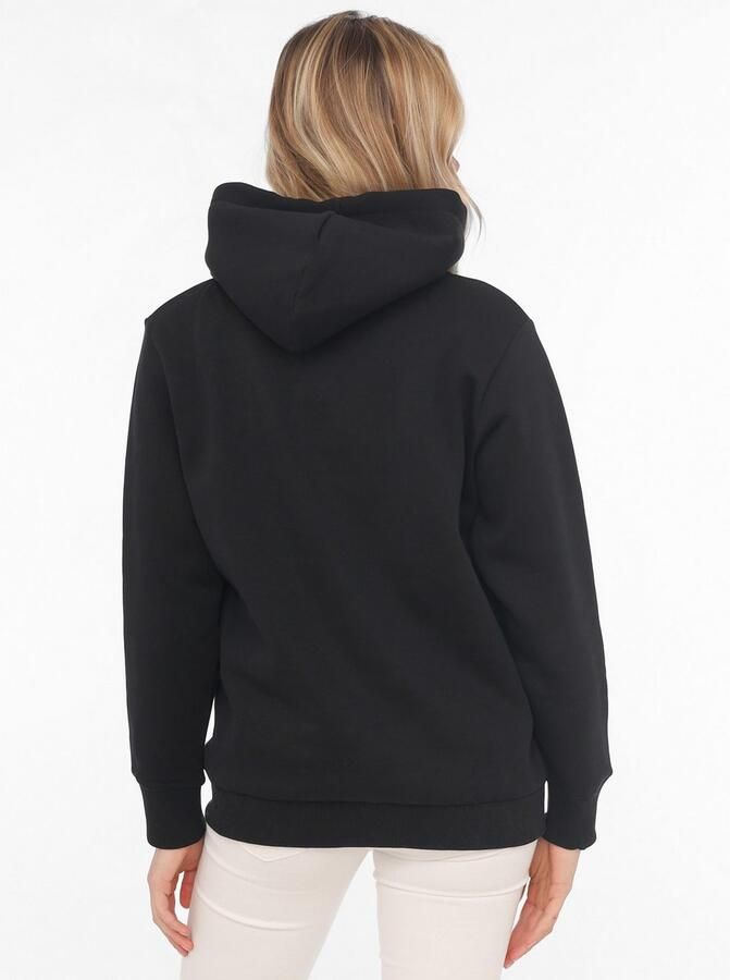 Zwillingsherz Capuchonsweatvest Luipaard-details lange mouw ritssluiting katoenmix - Foto 4