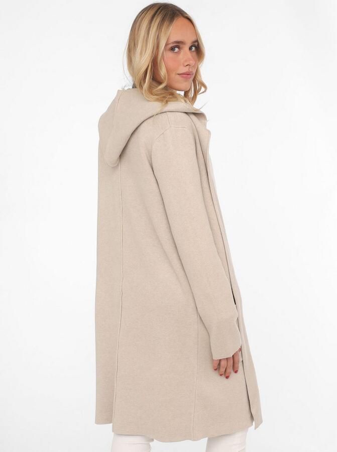 Zwillingsherz Cardigan Capuchon zakken lange mouw zonder sluiting