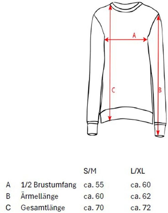 Zwillingsherz Sweatshirt Ronde hals lange mouw katoenmix