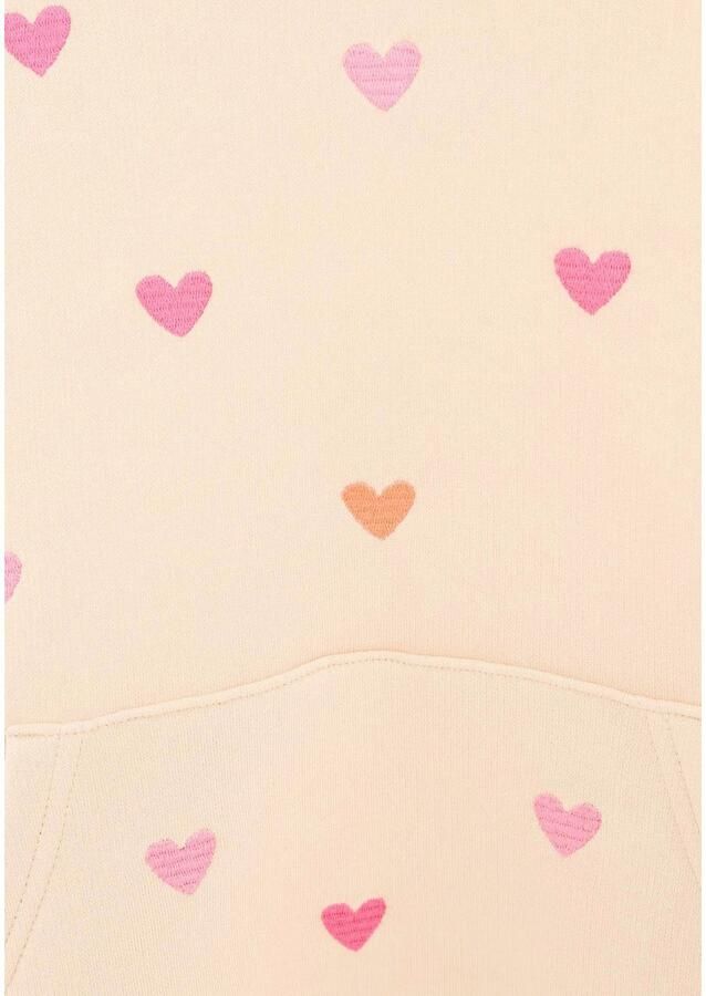 Zwillingsherz Hoodie Hearts Kids met geborduurde harten allover voor meisjes - Foto 2