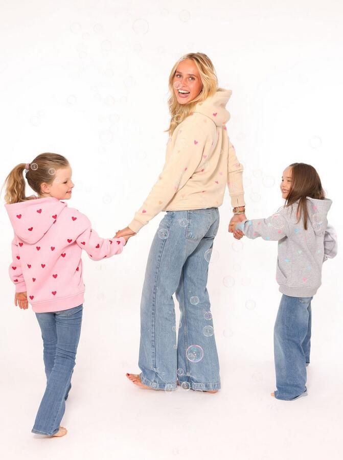Zwillingsherz Hoodie Hearts met mini me-stijl voor moeders & dochters - Foto 3