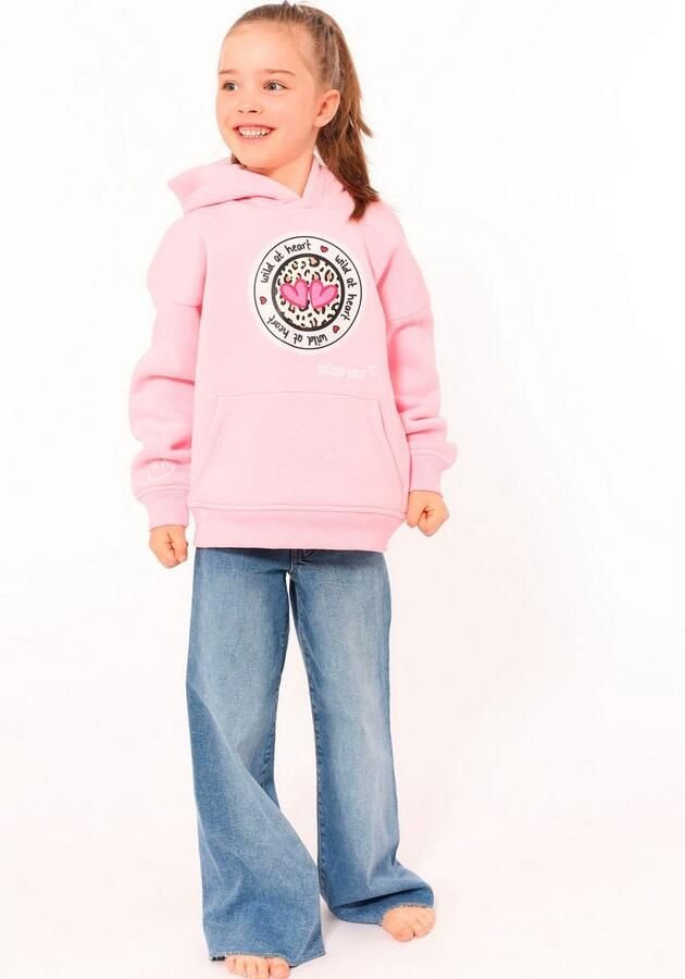 Zwillingsherz Hoodie Kelly-Kids met rond leeuwmotief voor meisjes - Foto 4