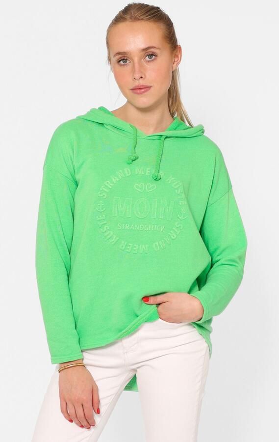 Zwillingsherz Hoodie Moin Capuchon trekkoord lange mouw maritieme belettering - Foto 6