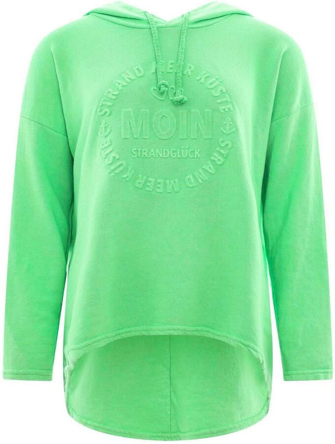 Zwillingsherz Hoodie Moin Capuchon trekkoord lange mouw maritieme belettering - Foto 2