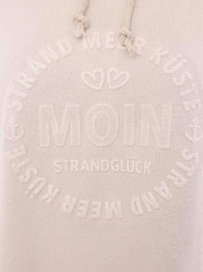 Zwillingsherz Hoodie Moin Capuchon trekkoord lange mouw maritieme belettering - Foto 2