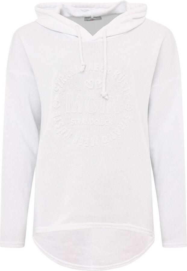 Zwillingsherz Hoodie Moin Capuchon trekkoord lange mouw maritieme belettering - Foto 4