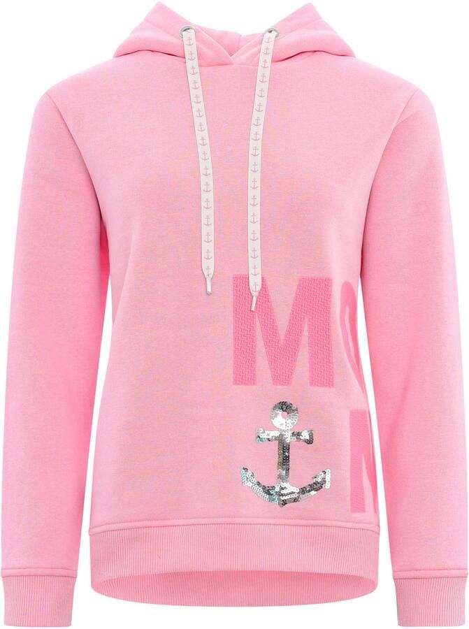 Zwillingsherz Hoodie Paillette MOIN met paillettenanker en geborduurd opschrift - Foto 2