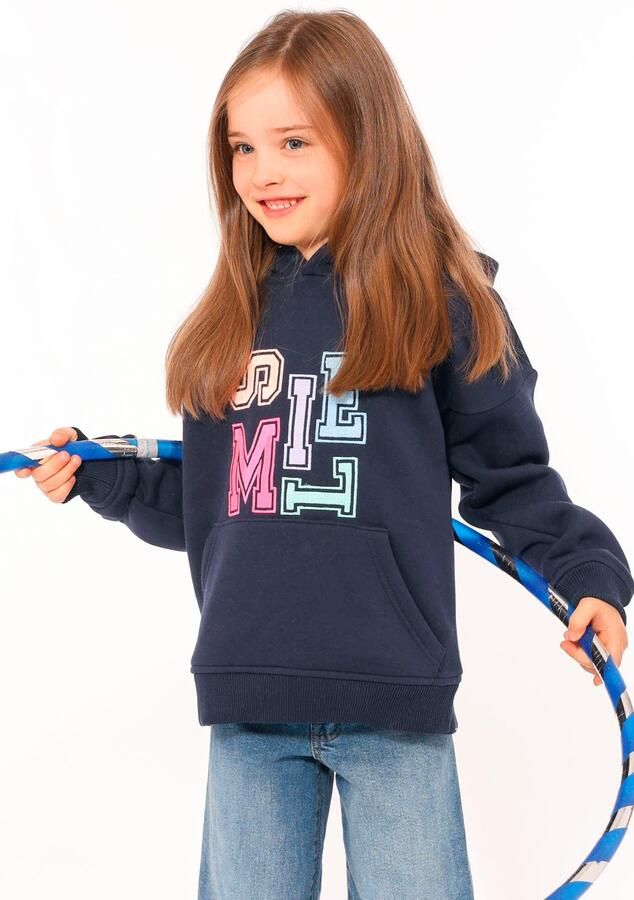 Zwillingsherz Hoodie Smile Kids met kleurrijke letters in speelse stijl - Foto 5