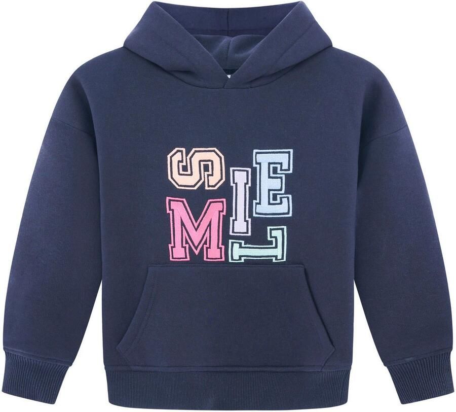 Zwillingsherz Hoodie Smile Kids met kleurrijke letters in speelse stijl