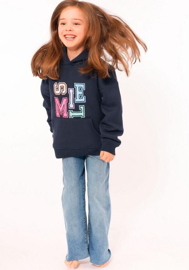 Zwillingsherz Hoodie Smile Kids met kleurrijke letters in speelse stijl - Foto 4