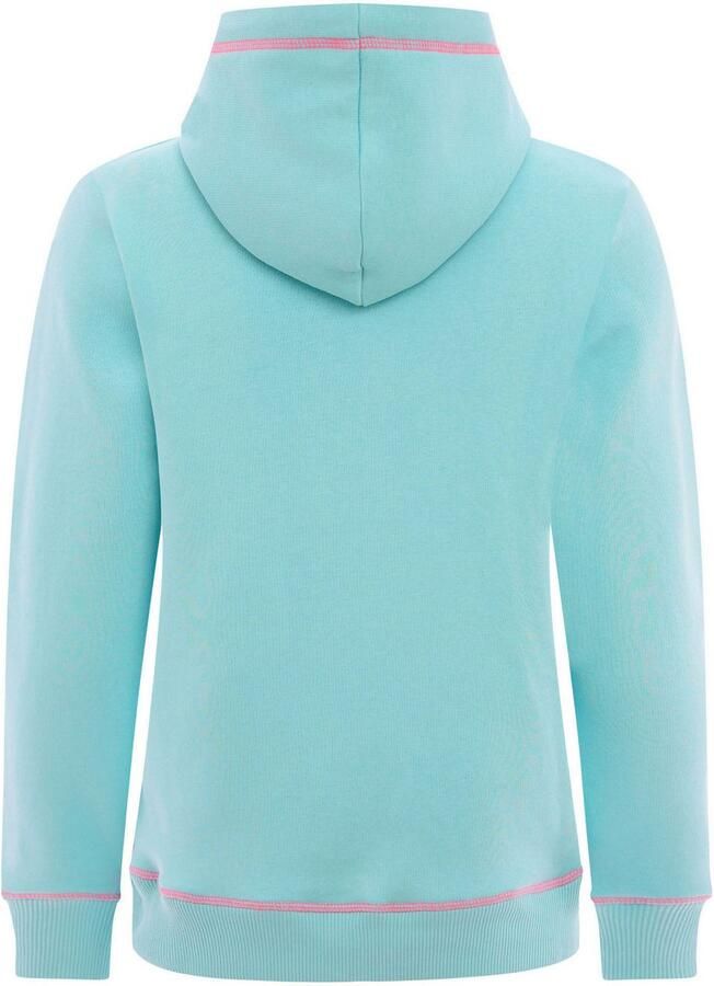 Zwillingsherz Hoodie Strandleven Moin met geborduurd schrift en neonkleurige accenten - Foto 3