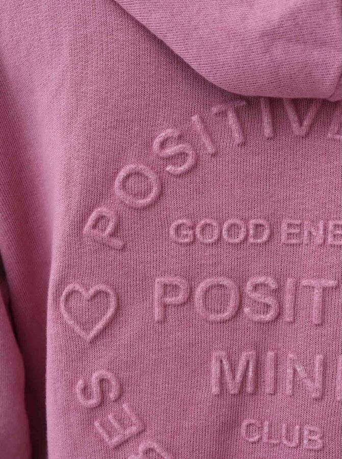 Zwillingsherz Jersey jas Positive Mind Met een hoog katoengehalte