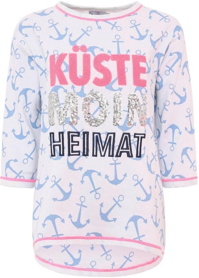 Zwillingsherz Longsleeve Kust Moin Thuis Zebra-patroon 3 4-mouw pailletten logo's contrastnaad - Foto 3