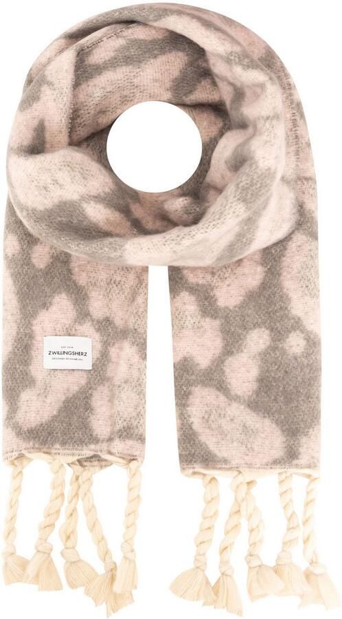 Zwillingsherz Modieuze sjaal Big Leo met modieus leopatron en franjes - Foto 2