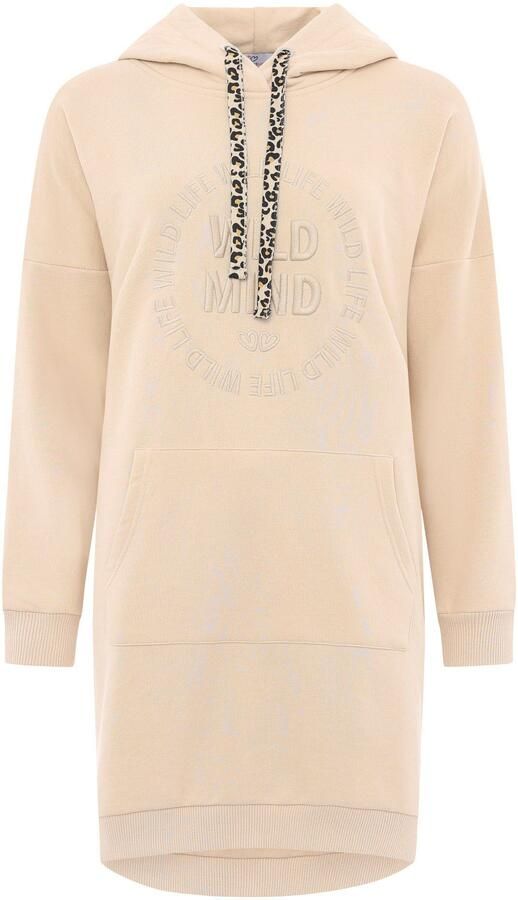 Zwillingsherz Sweatjurk Wild Vibes met praktische voorzakken en leo-koord - Foto 2