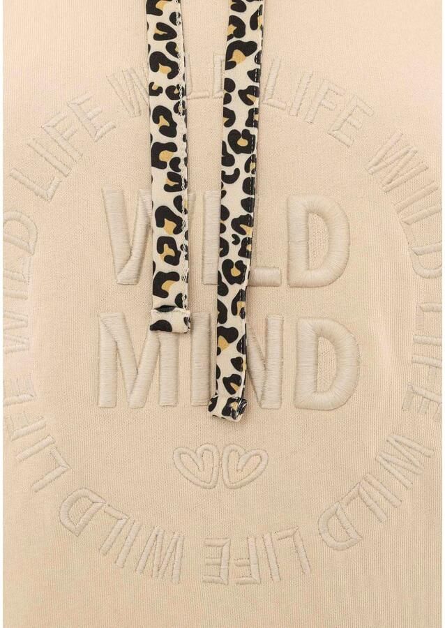 Zwillingsherz Sweatjurk Wild Vibes met praktische voorzakken en leo-koord