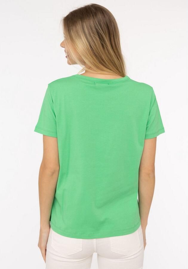 Zwillingsherz T-shirt Moin Korte mouw ronde hals borduurwerk belettering - Foto 2