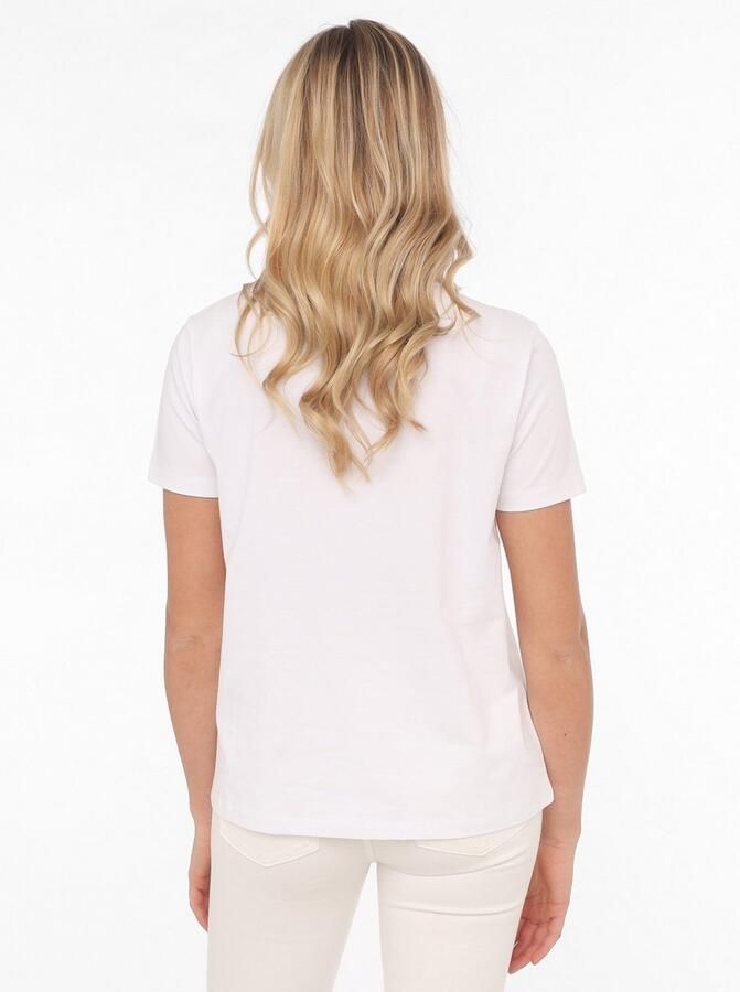 Zwillingsherz T-shirt Smile Everyday Ronde hals korte mouw Smile borduursel katoenmix - Foto 3