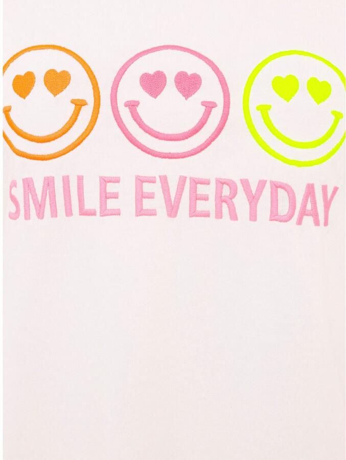 Zwillingsherz T-shirt Smile Everyday Ronde hals korte mouw Smile borduursel katoenmix - Foto 2