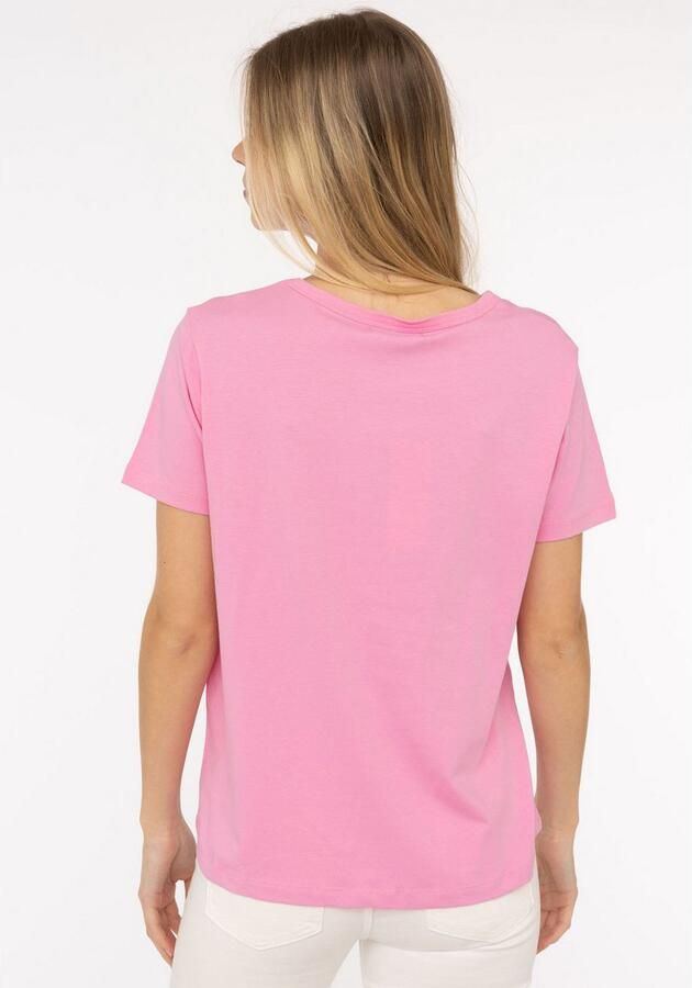 Zwillingsherz T-shirt Strand Zee Thuis maritiem borduurwerk pailletten korte mouw ronde hals - Foto 3