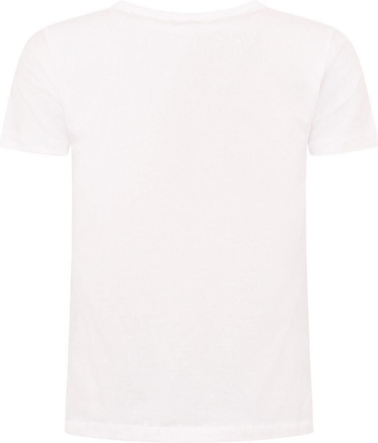 Zwillingsherz T-shirt Moin Korte mouw ronde hals borduurwerk belettering