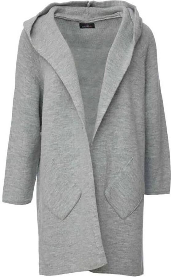 Zwillingsherz Vest Annabell One Size capuchon zakken zonder sluiting midi-lengte lange mouw - Foto 2