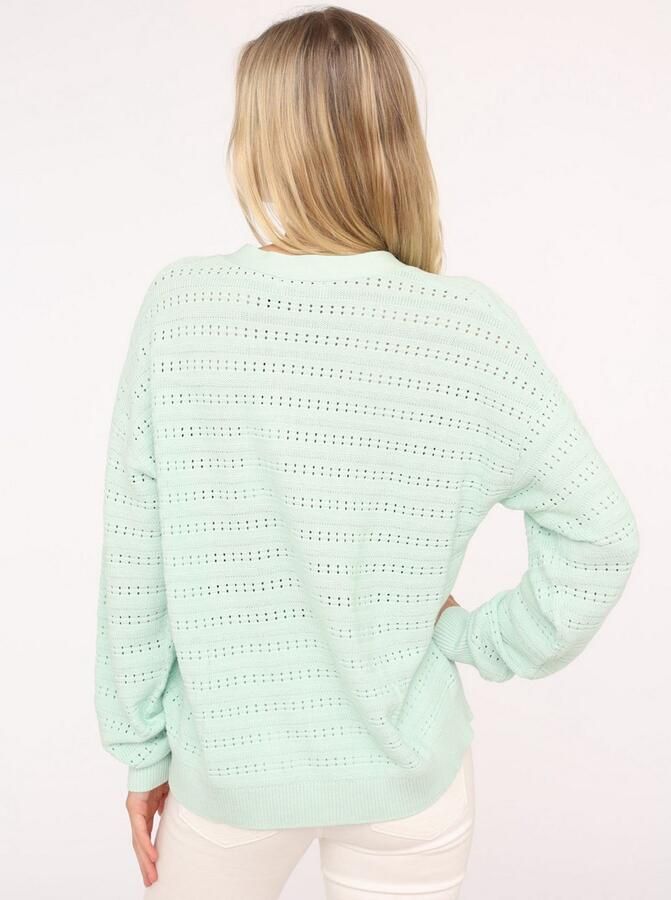 Zwillingsherz Vest Gatenbreisel-patroon lange mouw knopen V-hals katoengehalte