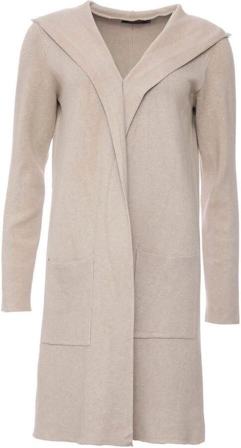 Zwillingsherz Vest Janina Capuchon zakken lange mouw knielengte zonder sluiting