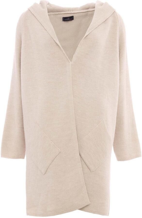 Zwillingsherz Vest Lange mouw comfortabel zakken one size zonder sluiting capuchon - Foto 3