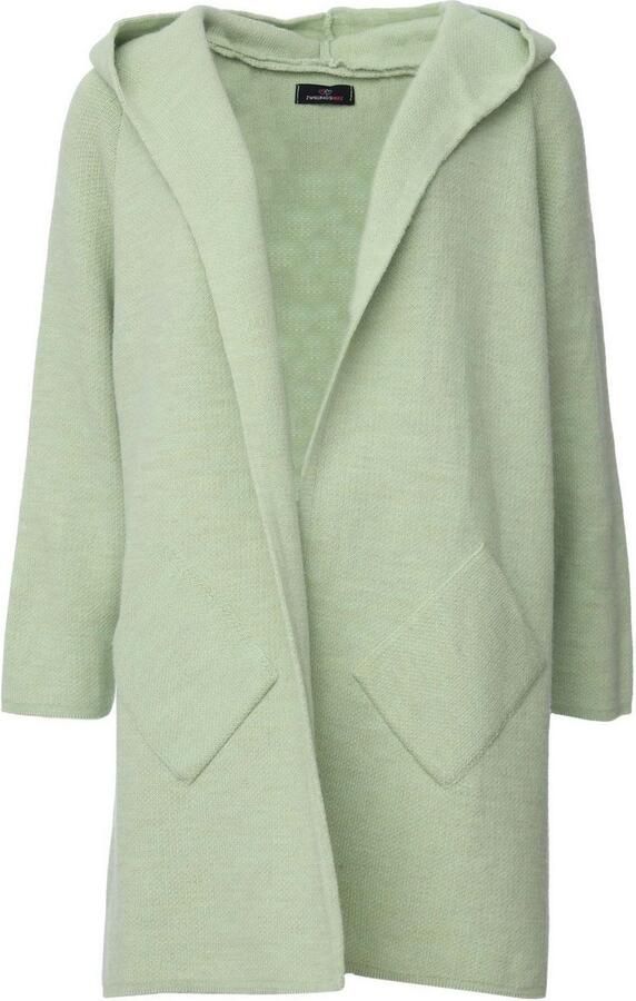 Zwillingsherz Vest Lange mouw comfortabel zakken one size zonder sluiting capuchon - Foto 3