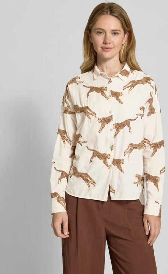 0039 italy Blouse met kentkraag model 'LUCY' - Foto 2