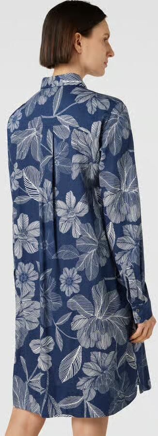 0039 italy Knielange overhemdjurk met bloemenprint model 'Gracia'