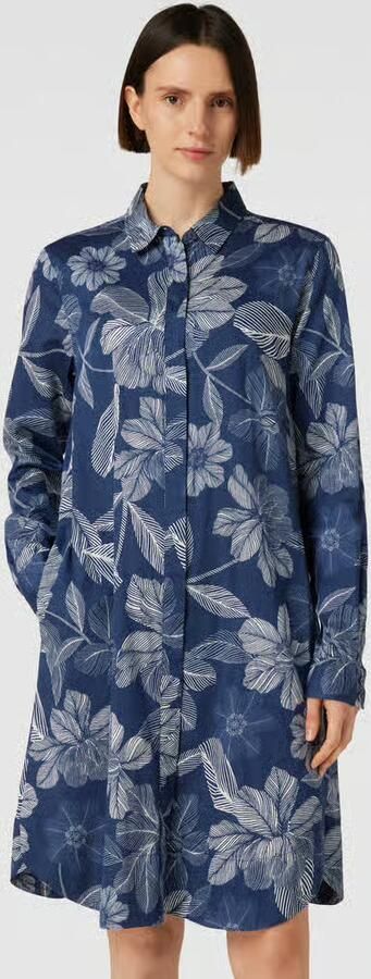 0039 italy Knielange overhemdjurk met bloemenprint model 'Gracia' - Foto 4