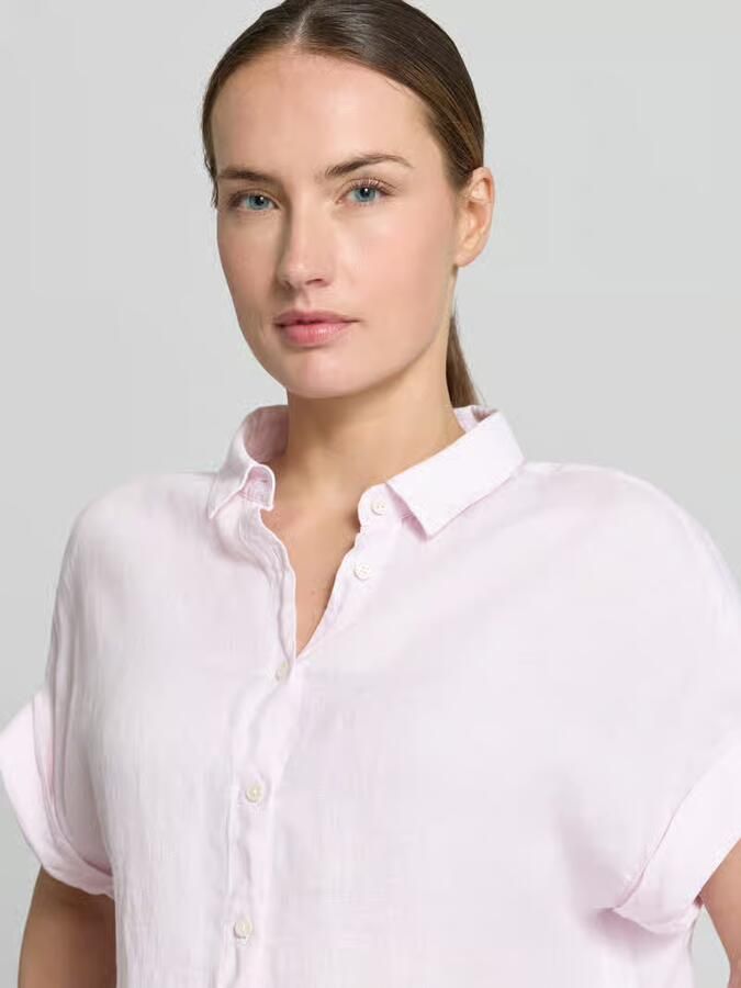 0039 italy Linnen blouse met knoopsluiting model 'DOLLY'