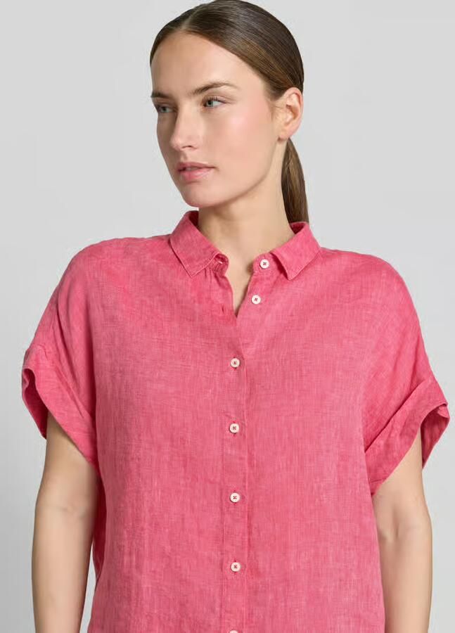 0039 italy Linnen blouse met knoopsluiting model 'DOLLY'