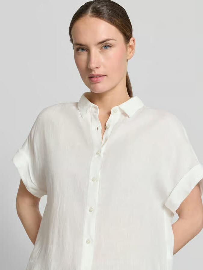 0039 italy Linnen blouse met knoopsluiting model 'DOLLY'