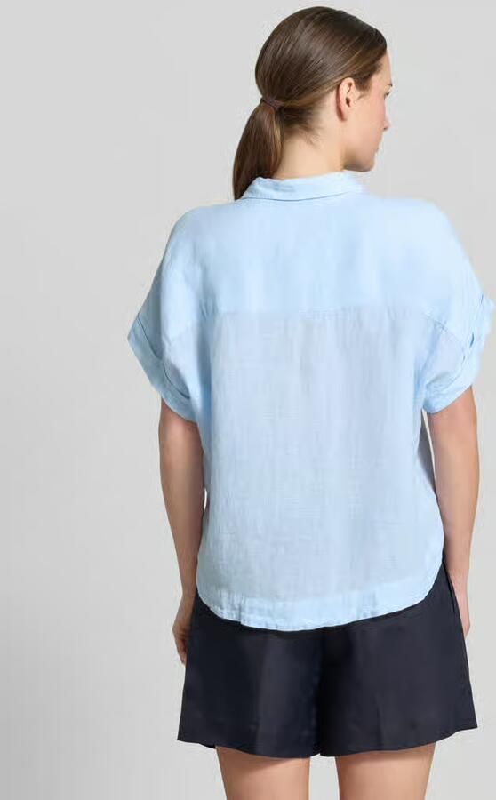 0039 italy Linnen blouse met knoopsluiting model 'DOLLY' - Foto 3