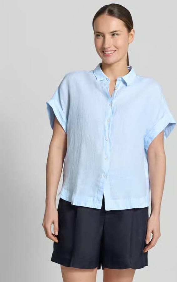 0039 italy Linnen blouse met knoopsluiting model 'DOLLY' - Foto 2