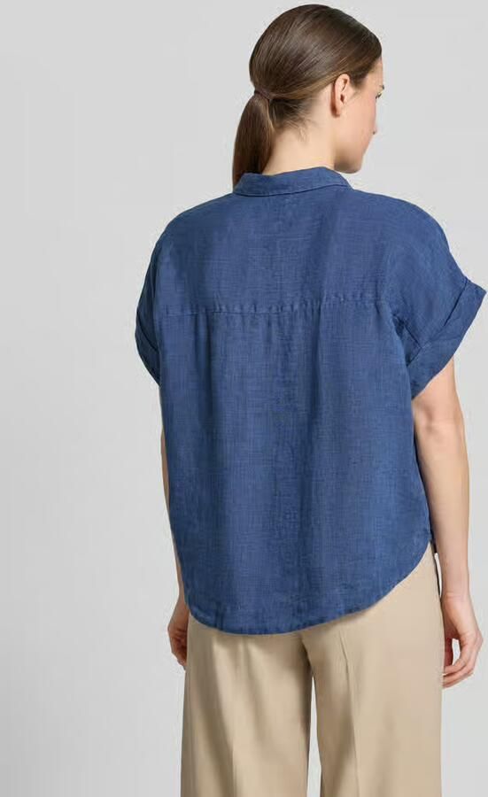 0039 italy Linnen blouse met knoopsluiting model 'DOLLY'