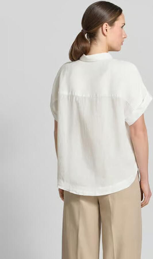 0039 italy Linnen blouse met knoopsluiting model 'DOLLY' - Foto 3