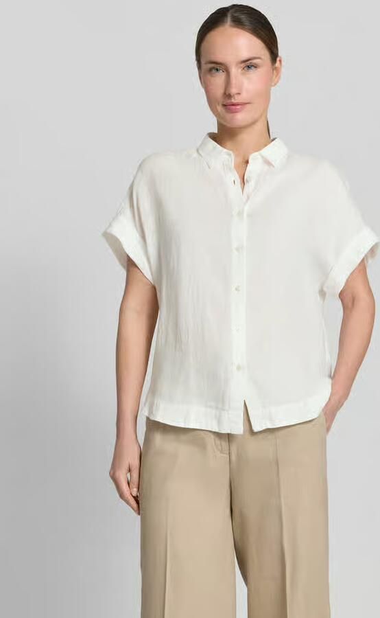 0039 italy Linnen blouse met knoopsluiting model 'DOLLY' - Foto 2