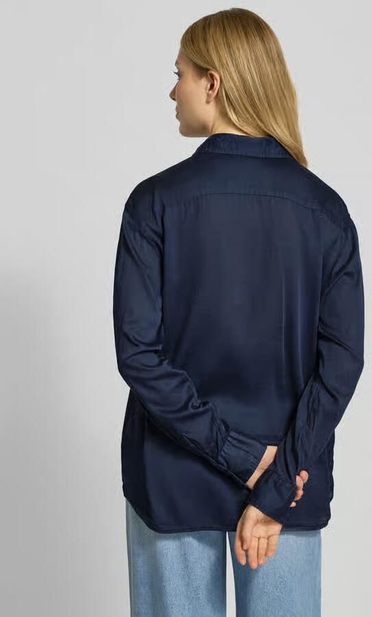 0039 italy Overhemdblouse met blinde knoopsluiting model 'DANA'