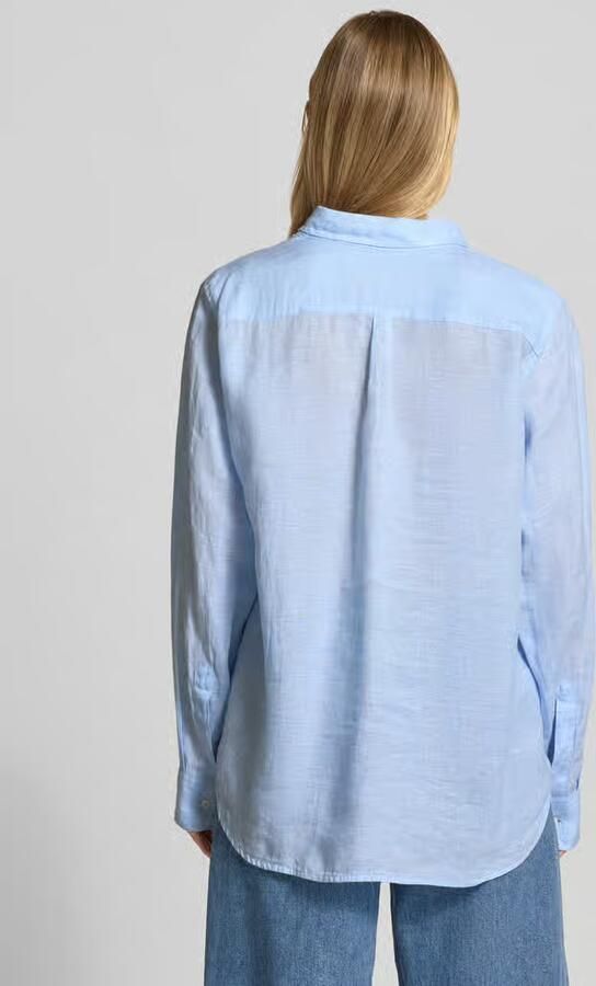 0039 italy Overhemdblouse van linnen met Kentkraag model 'MIRA' - Foto 4