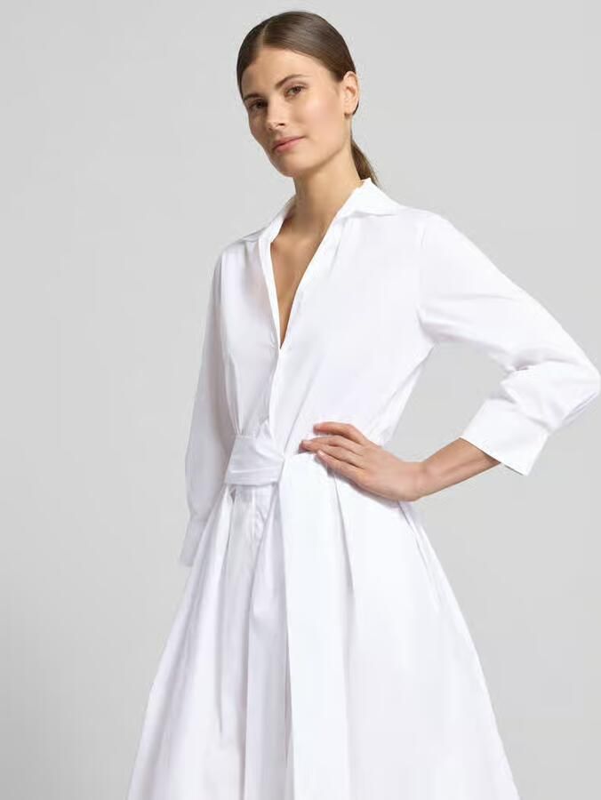 0039 italy Overhemdjurk met strikceintuur model 'JULE'
